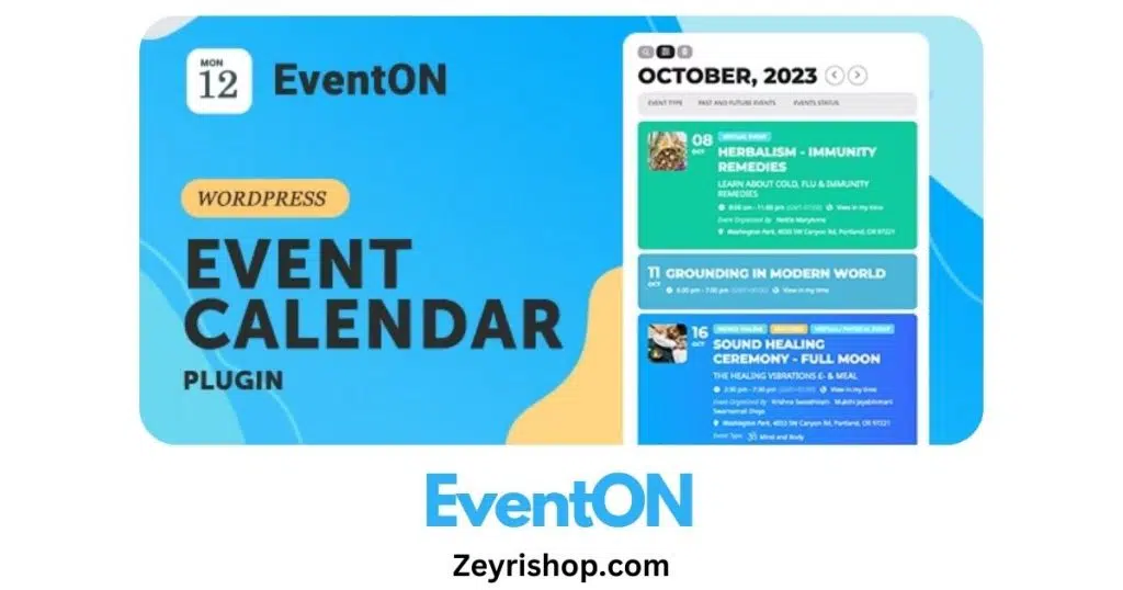 EventOn Free Download WP Plugin