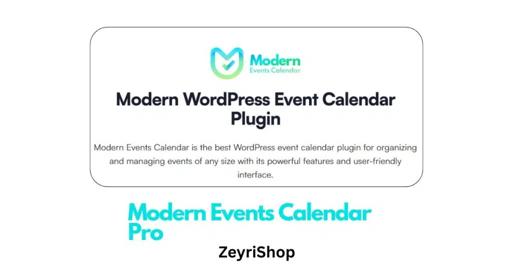 Modern Events Calendar Pro WordPress Plugin