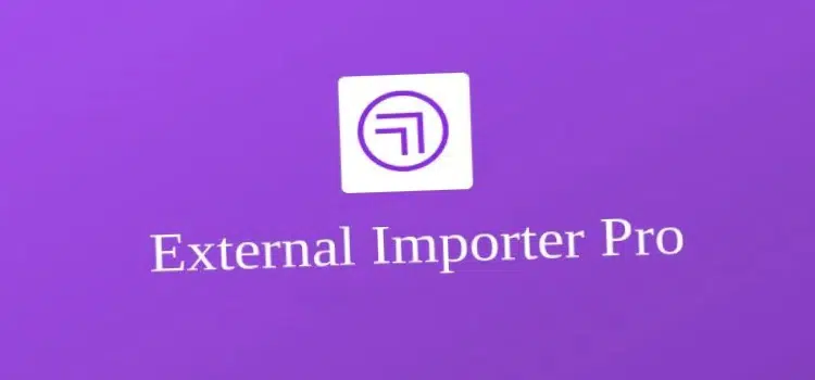 External Importer Pro Plugin