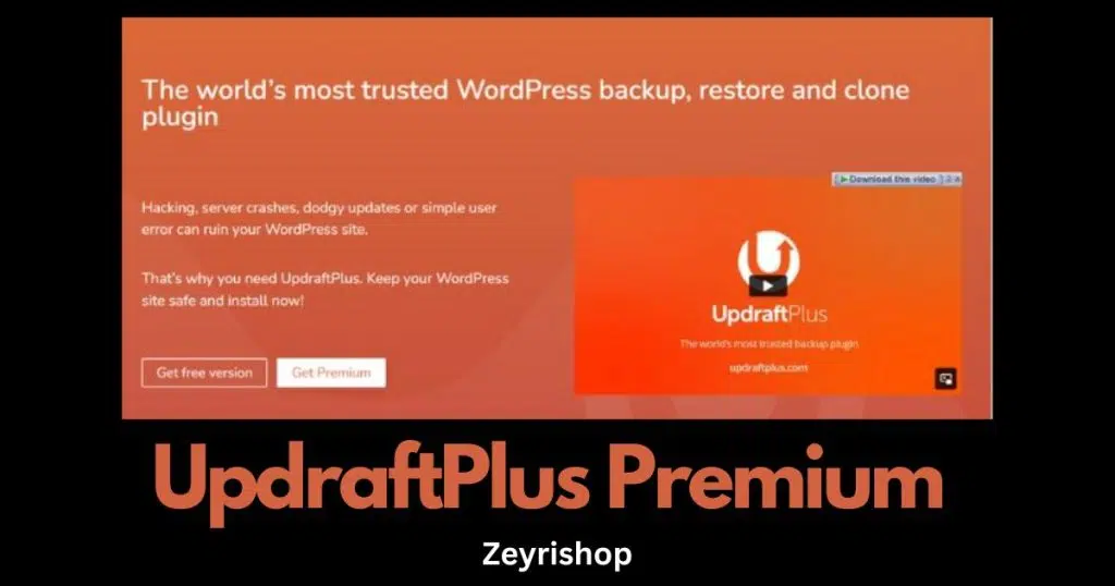 Free Download UpdraftPlus Premium Plugin