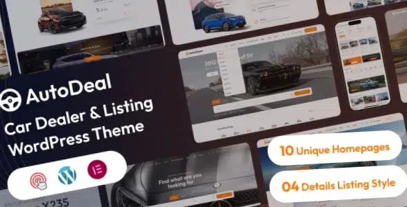 AutoDeal Car Dealer Listing WordPress Theme