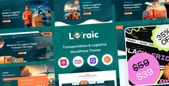 Loraic Transportation Logistics WordPress Theme