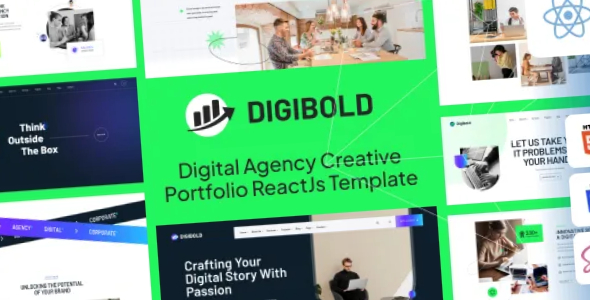 DigiBold Digital Agency Creative Portfolio React Js Template