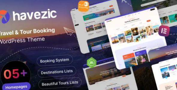 Havezic Travel Tour Booking WordPress Theme