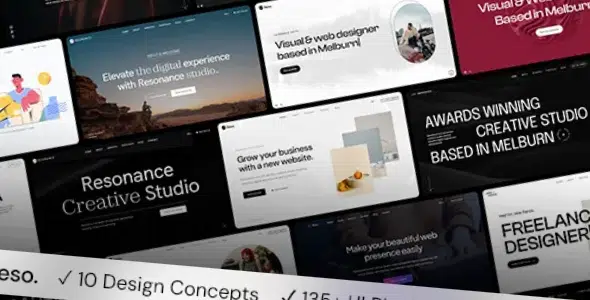 Resonance Modern Multipurpose One Multi Page WordPress Theme