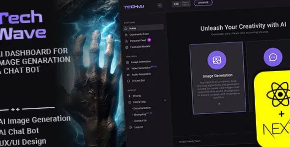 TechWave AI React NextJS Admin Template