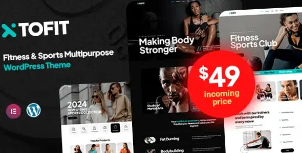 Tofit Fitness and Gym WordPress Theme