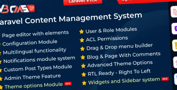 W3CMS Laravel Content Management System