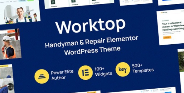 Worktop Handyman Repair Elementor WordPress Theme