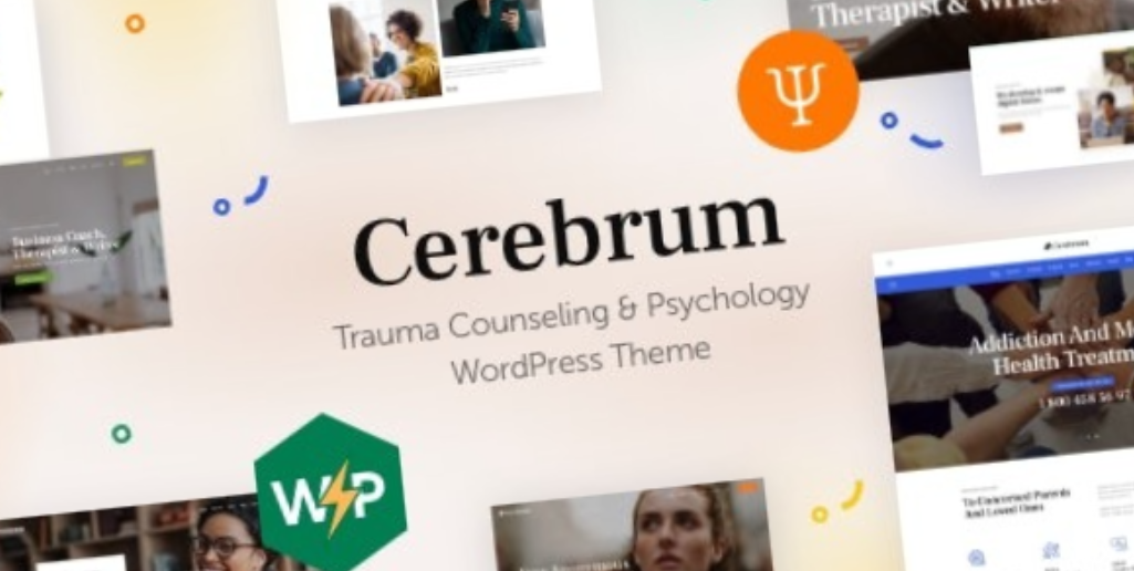 Cerebrum Trauma Counseling & Psychology WordPress Theme