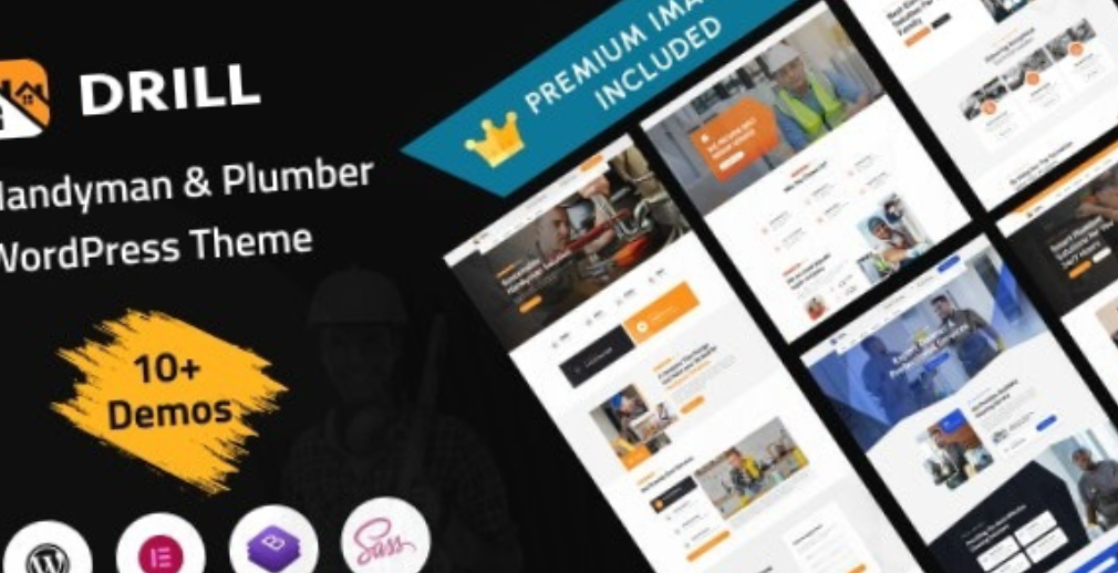 Drill Handyman & Plumber Services WordPress Theme