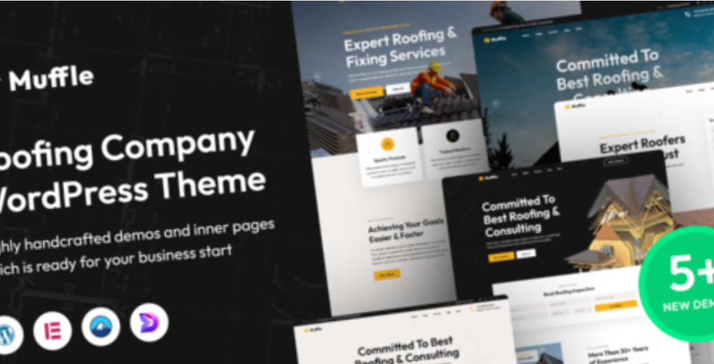 Muffle Roofing Company WordPress Theme