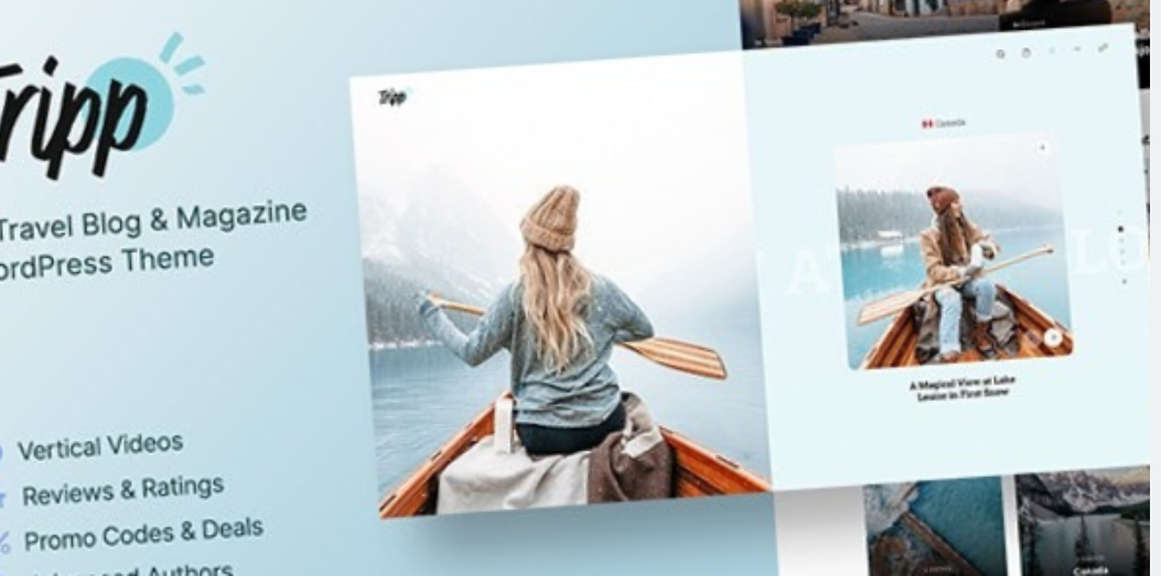 Tripp Travel Blog & Magazine WordPress Theme