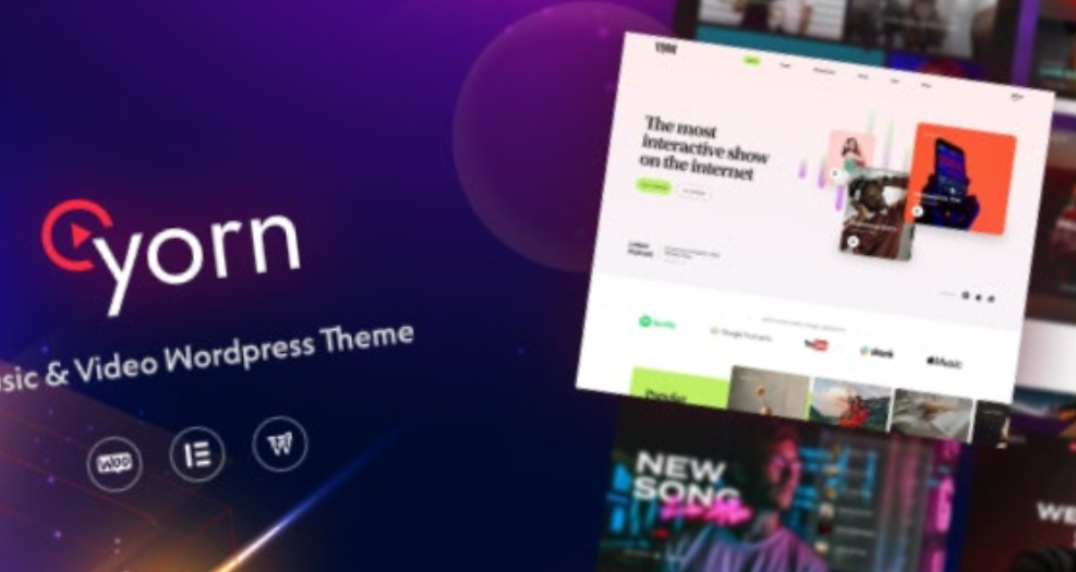 Yorn Music & Video WordPress Theme