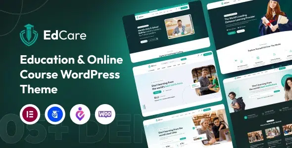 EdCare Education Online Course WordPress Theme Nulled