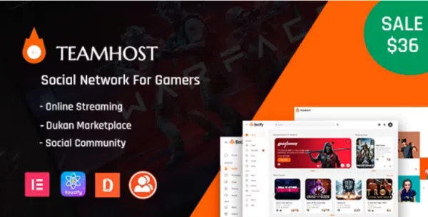 TeamHost Gaming Community Digital Marketplace Nulled 600x305 1